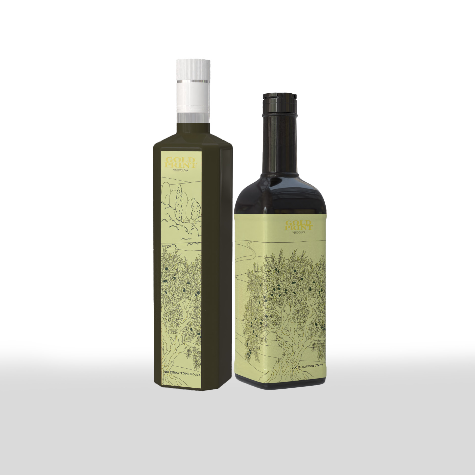 bottiglie di olio