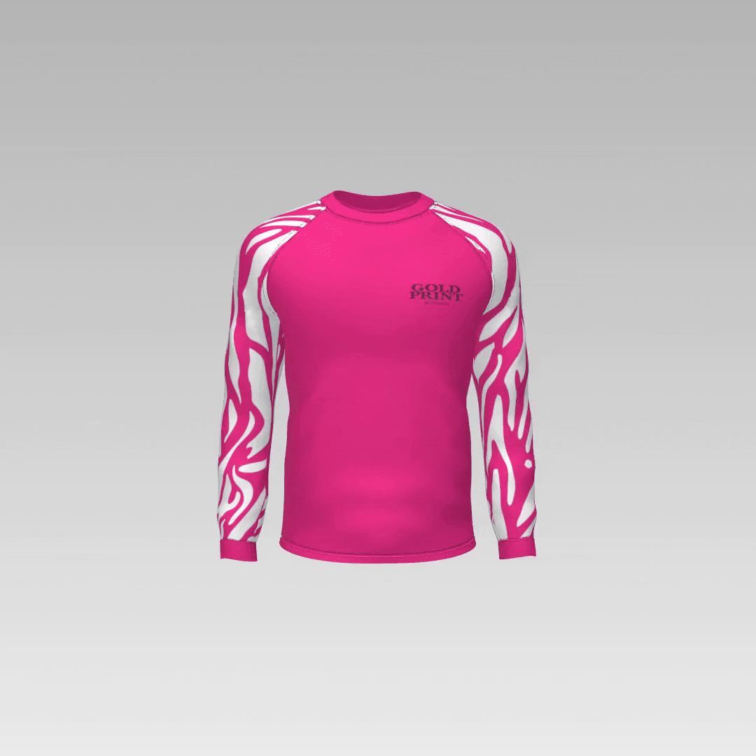maglia rosa con tigre